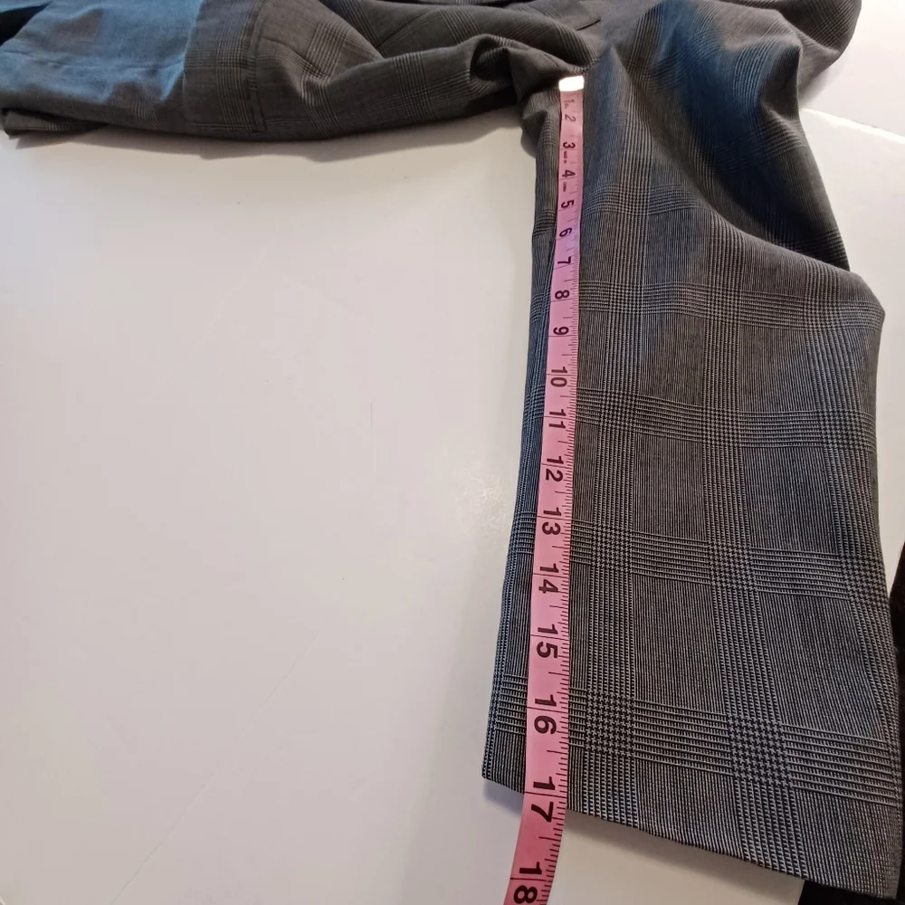 Haggar Imperial Sports Coat Blazer Men's Sz 42 Gray Plaid